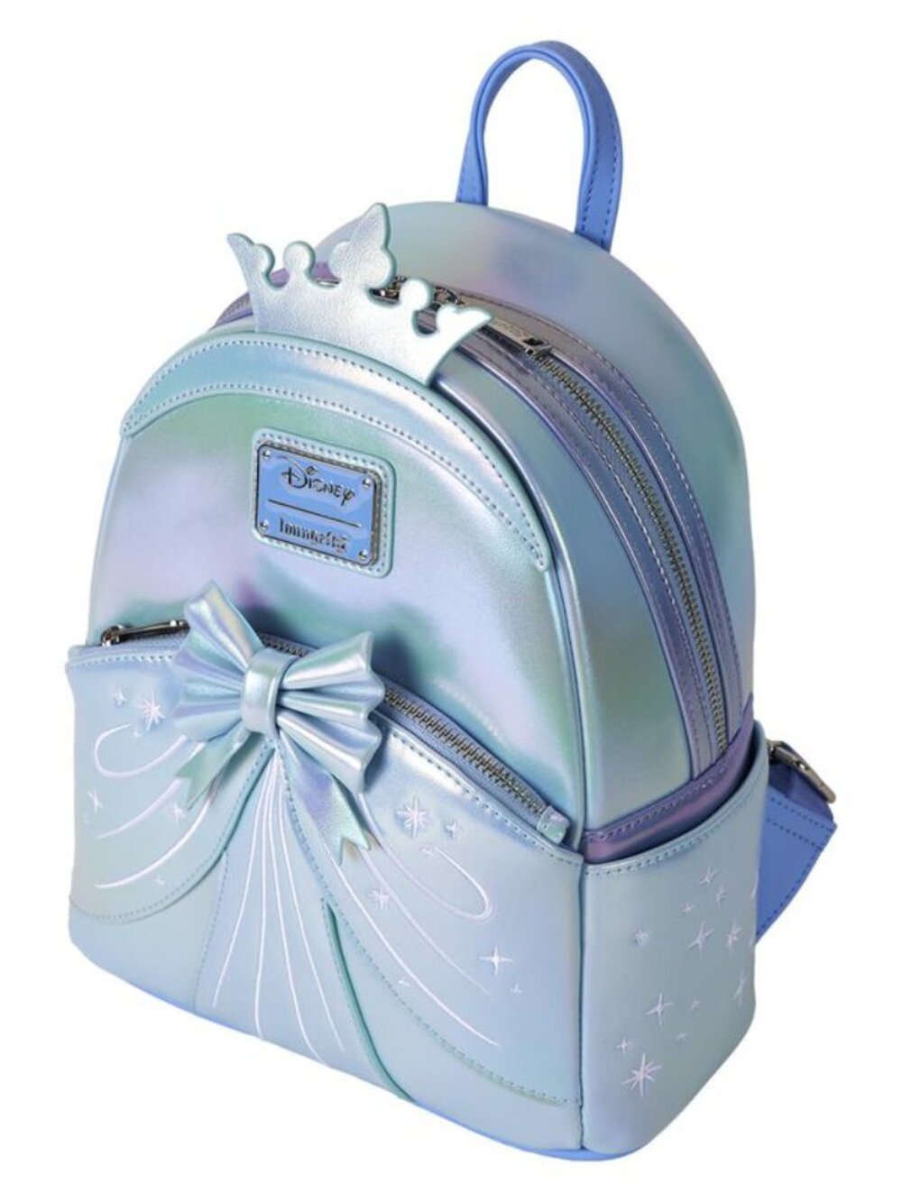 Loungefly Cinderella Exclusive Shiny Series Iridescent Cosplay Backpack NWT - Picture 9 of 12